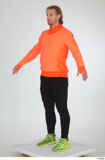 Erling black tracksuit dressed orange long sleeve t shirt sports…